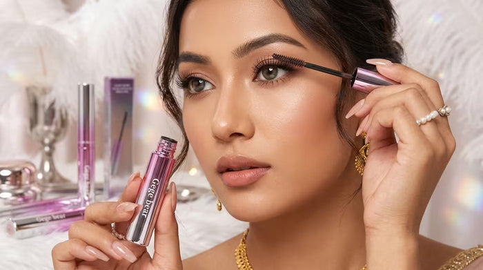 Best mascara in Nepal featuring Gege Bear mascara and other affordable waterproof mascaras available at MakeupSpice Nepal for daily use