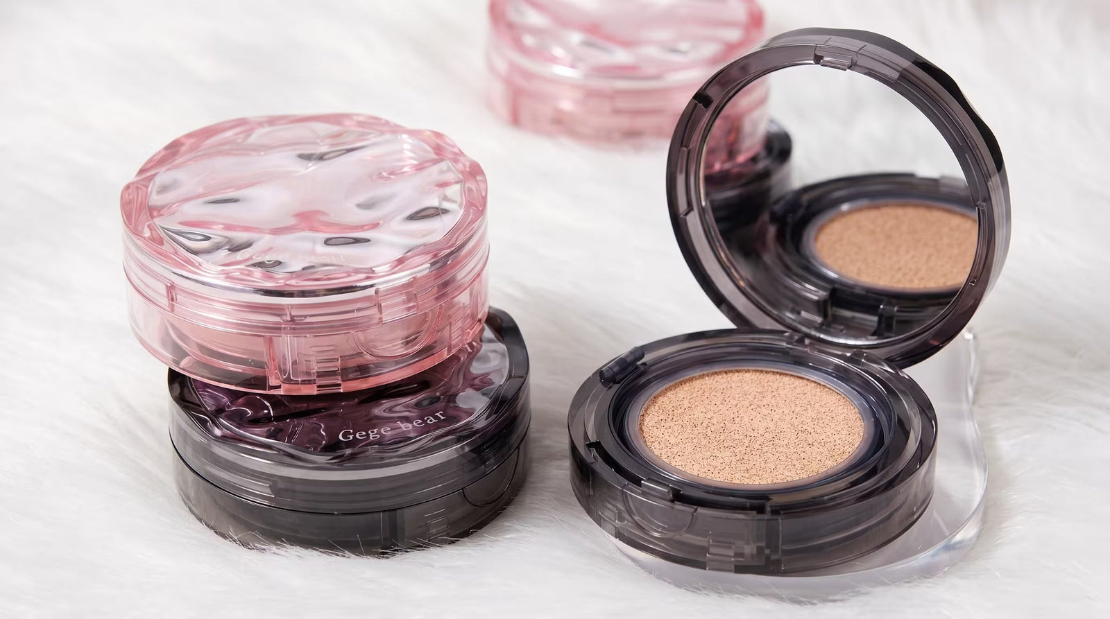 Best Gege Bear makeup products including cushion foundation and lip glaze available in Nepal