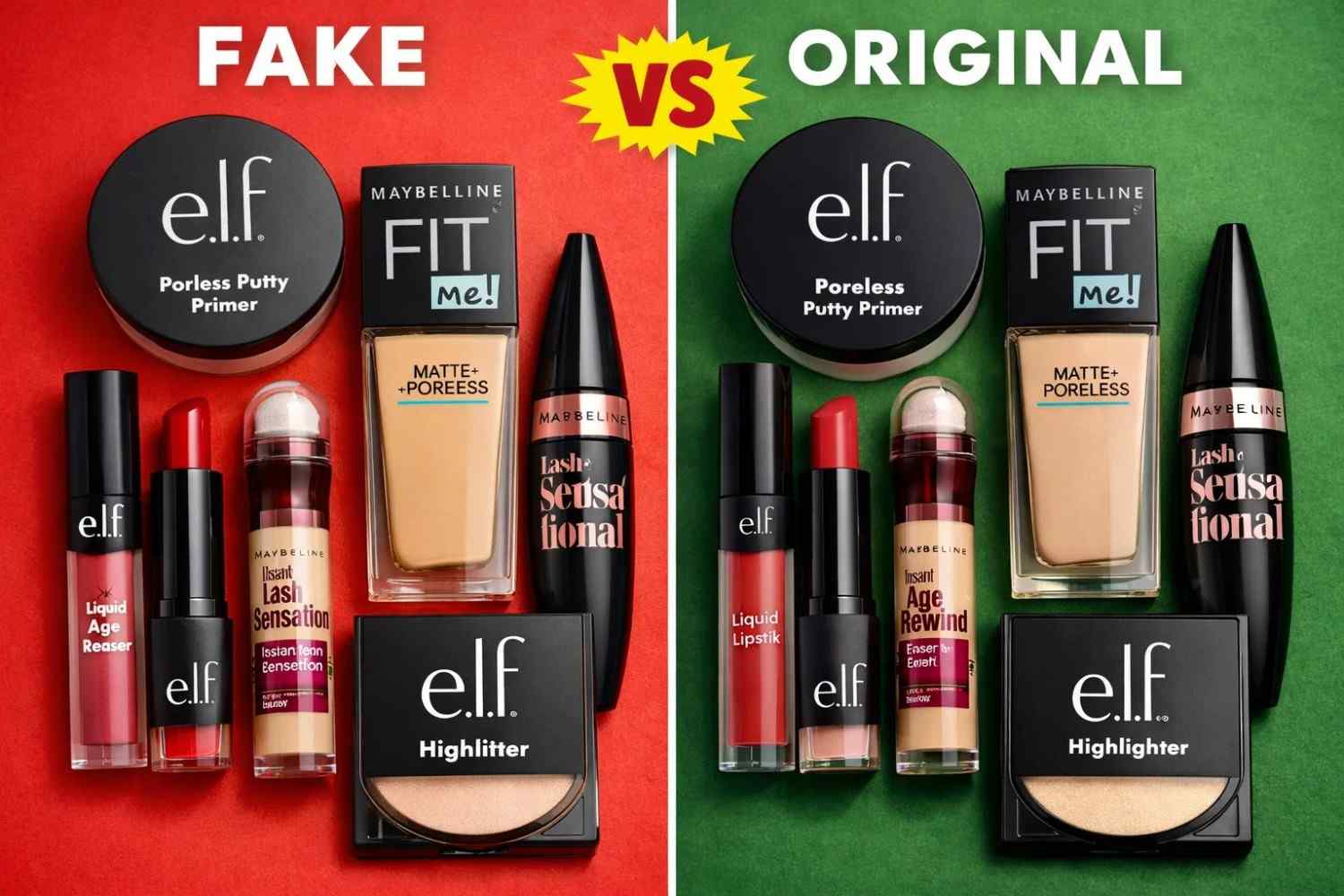 fake vs original makeup products 