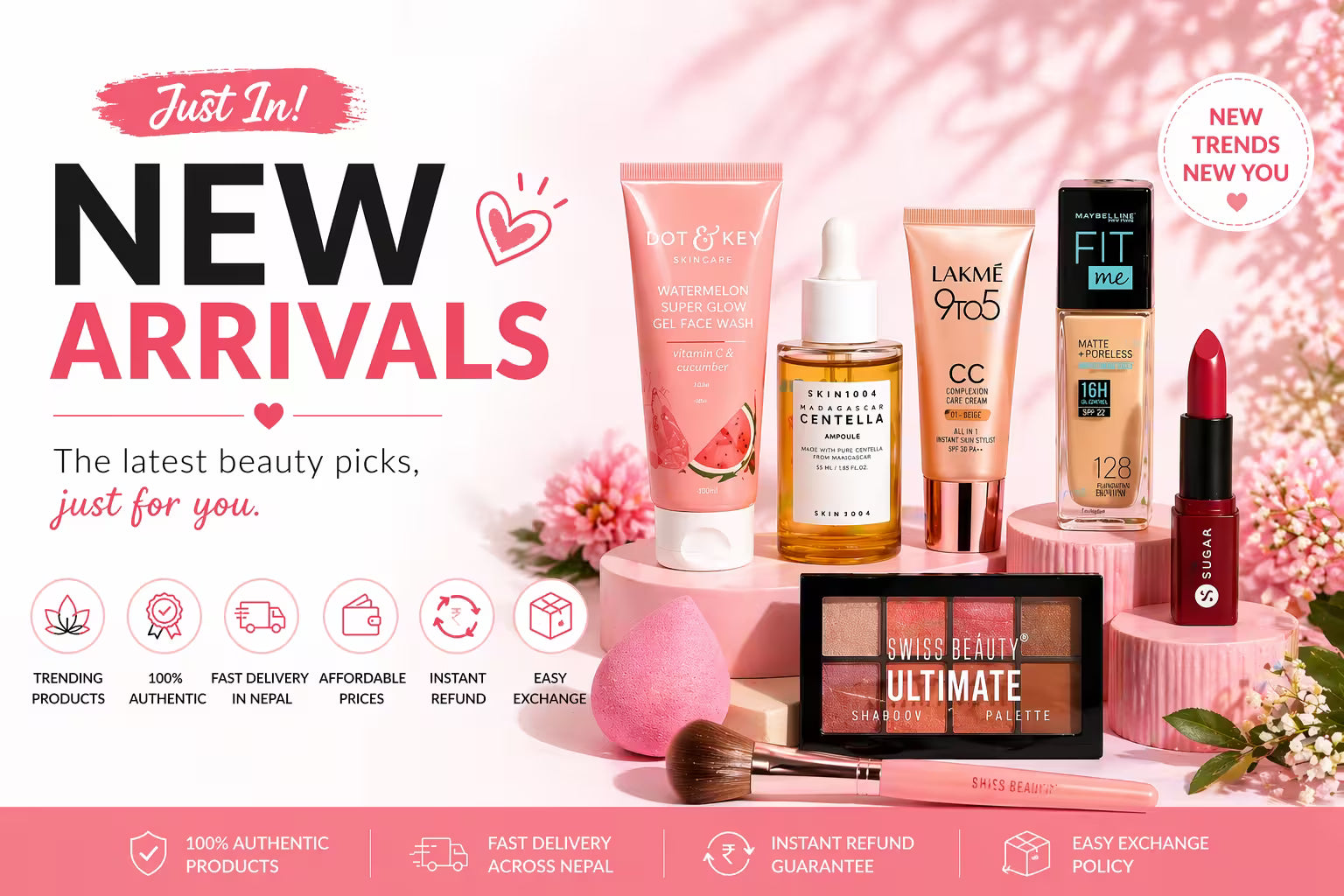 New Arrivals Nepal – Latest Beauty & Makeup Products