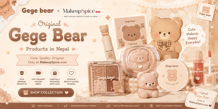 Shop Original Gege Bear makeup in Nepal at MakeupSpice.com – cute teddy bear beauty collection with authentic products and fast delivery.