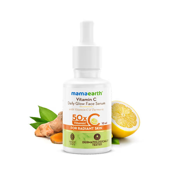 Vitamin C Daily Glow Face Serum With Turmeric | Enriched with 50X Vitamin C* | Brightens Skin