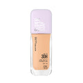 Maybelline Super Stay foundation bottle with purple cap on a white background