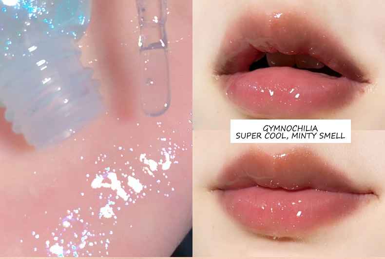 New Fashion Gege Bear Bow Lip Gloss Plump Lips Water-Proof Shining Jelly Oil with Mineral Ingredients