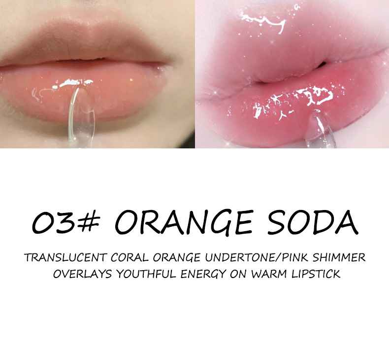 New Fashion Gege Bear Bow Lip Gloss Plump Lips Water-Proof Shining Jelly Oil with Mineral Ingredients