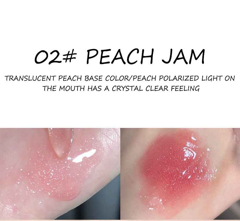 New Fashion Gege Bear Bow Lip Gloss Plump Lips Water-Proof Shining Jelly Oil with Mineral Ingredients