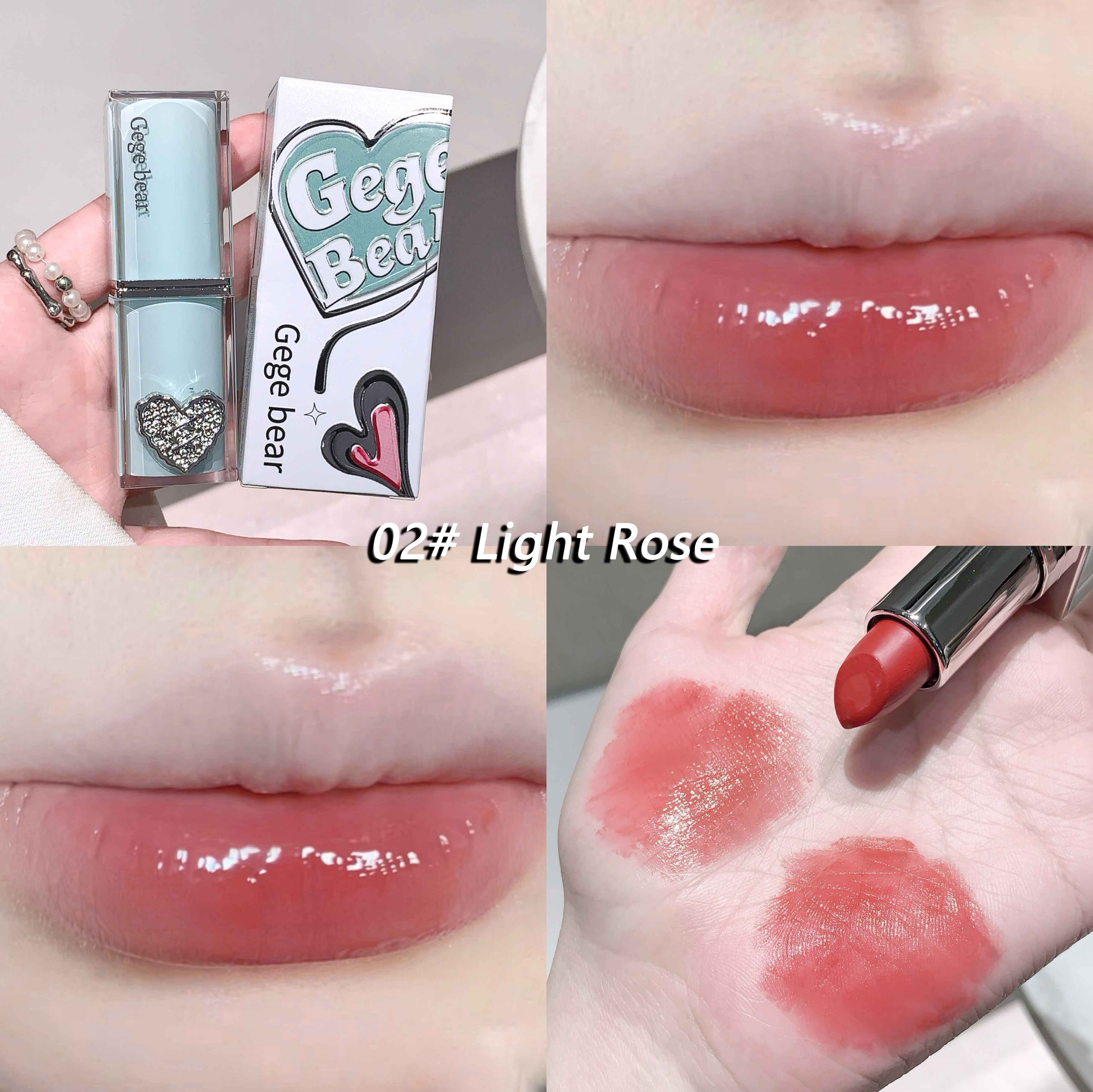 GegeBear Jelly Essence Lipstick – Waterproof Moisturizing Long Lasting Lip Color | Hydrating Tinted Lipstick for Soft Smooth Plump Lips