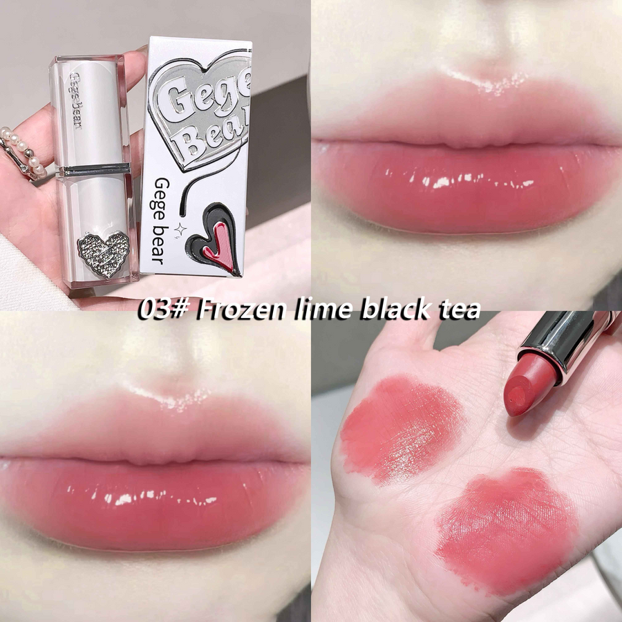 GegeBear Jelly Essence Lipstick – Waterproof Moisturizing Long Lasting Lip Color | Hydrating Tinted Lipstick for Soft Smooth Plump Lips