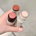 3 shades of gege bear stick highlighter holding on the hand 
