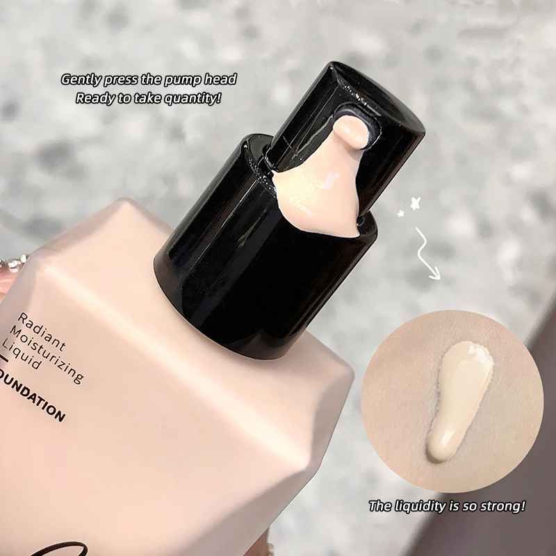 Gege Bear Moisturizing & Softening Liquid Foundation – Natural Finish, Waterproof, Sweat-Resistant, Long-Wear | Light-Beige