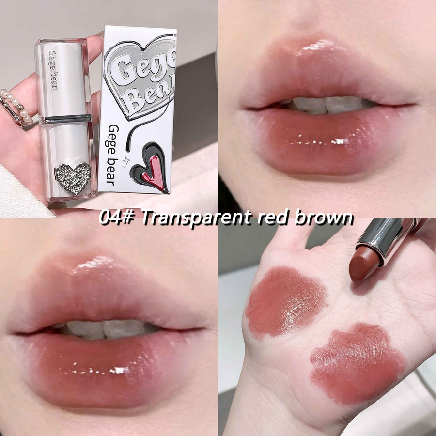 GegeBear Jelly Essence Lipstick – Waterproof Moisturizing Long Lasting Lip Color | Hydrating Tinted Lipstick for Soft Smooth Plump Lips