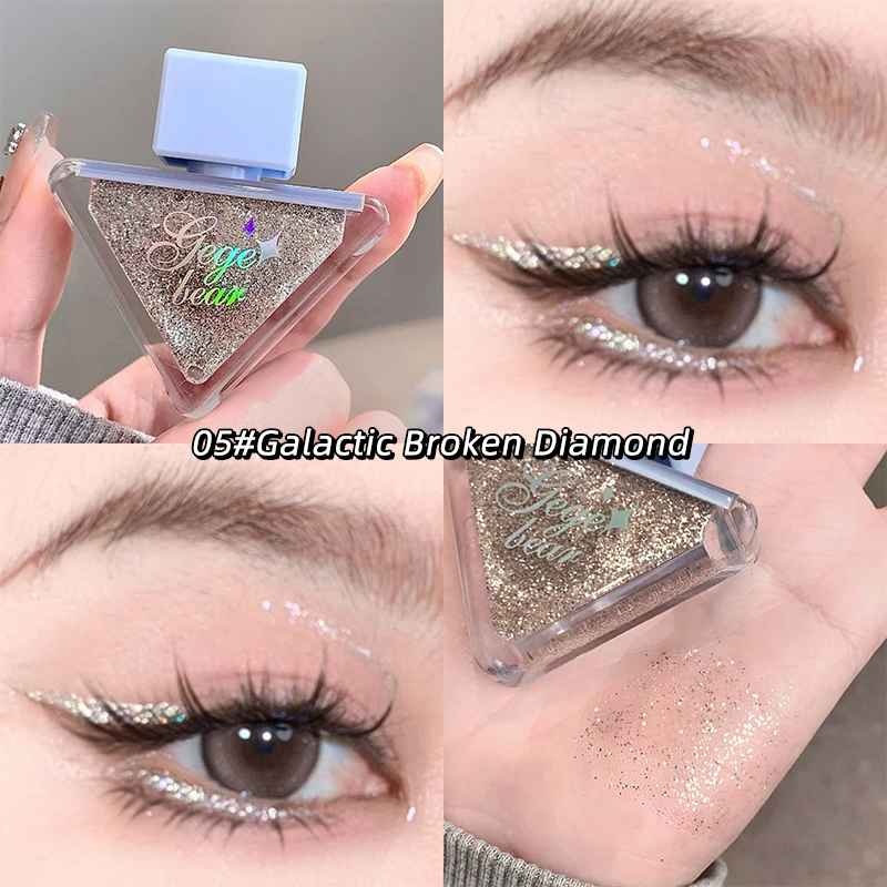 Gege Bear Travel Liquid Shimmer Eyeshadow – Wet Look Highlighter, Compact & Portable