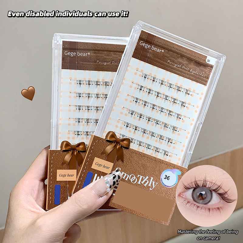 ✨ Korean Fairy Lash Clusters – 9–12mm | 36 Clusters | 6 Rows | Beginner-Friendly Natural K-Pop Look ✨