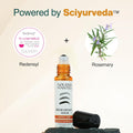 Brow growth serum with Redensyl and Rosemary ingredients, branded 'Nourish Mantra', on a light beige background.