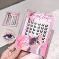 Gege Bear 48 Pieces Cat Line Eyelash Clusters held by a women on a white background 