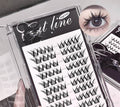 A soft, everyday kawaii eye makeup look featuring Gege Bear Princess of the Cat Department wispy eyelash clusters