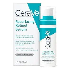 CeraVe Resurfacing Retinol Serum packaging on a white background