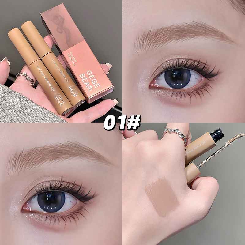 Eyebrow with packaging and application on eyes