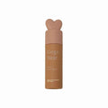 Cosmetic product with bear-shaped design on a white background