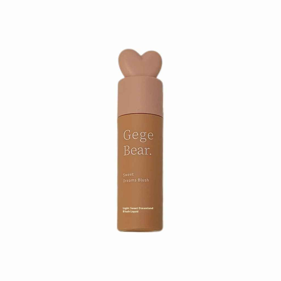 Cosmetic product with bear-shaped design on a white background