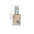 Dimensions of gege bear moisturzing foundation on white background 
