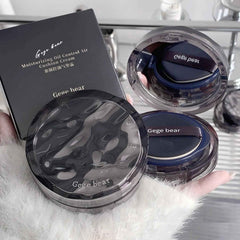 Gege bear cushion foundation packaging on a white surface
