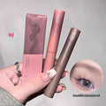 Eyebrow gel with 'GEGE BEAR' branding held by a hand, with an inset of an eye wearing the product.