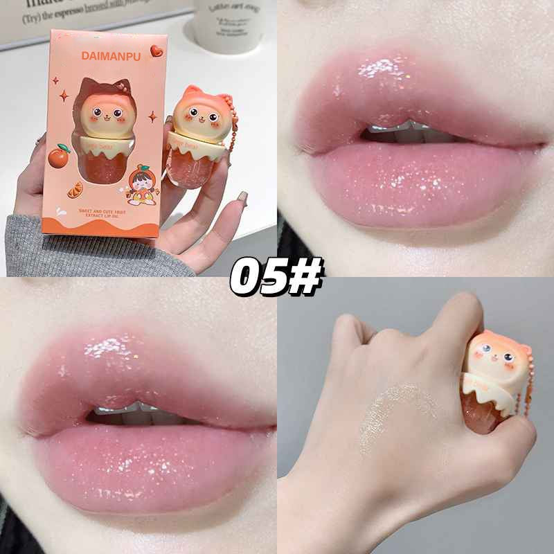 Gege Bear Long-Lasting Clear Lip Oil – Moisturizing, Waterproof, Natural Shine for Soft, Smooth Lips