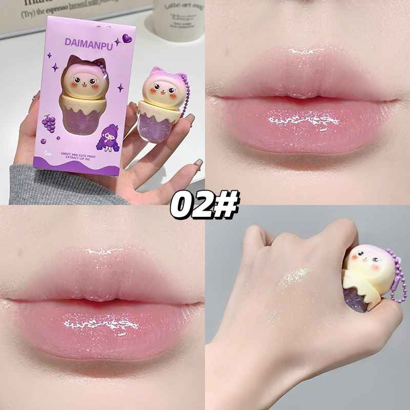 Gege Bear Long-Lasting Clear Lip Oil – Moisturizing, Waterproof, Natural Shine for Soft, Smooth Lips