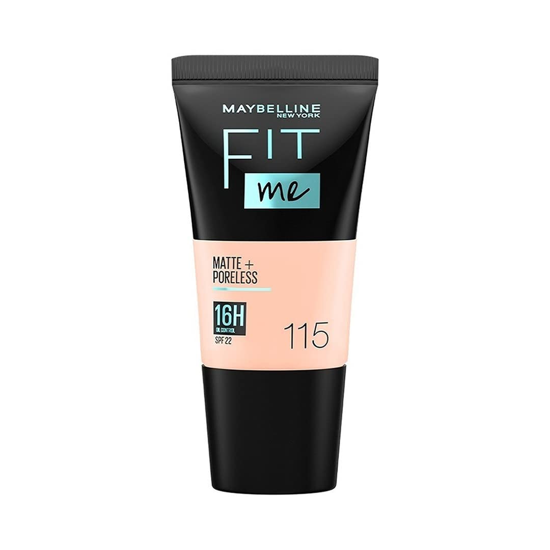 Maybelline Fit Me foundation tube on a white background
