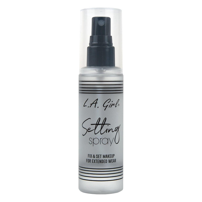 L.A. Girl setting spray bottle on a white background