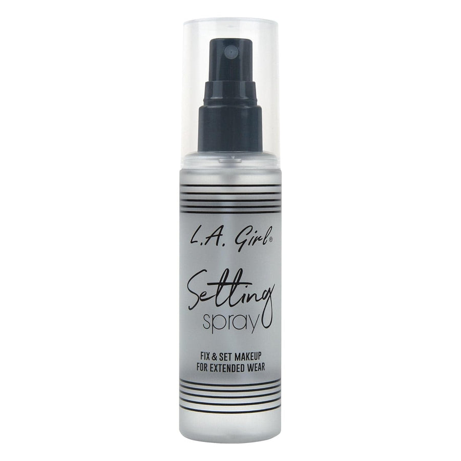 L.A. Girl setting spray bottle on a white background