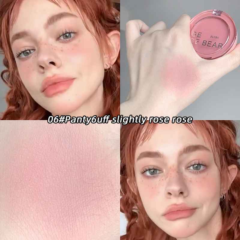 Makeup product with swatch on skin and close-up of product