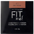 Maybelline Fit Me Loose Finishing Powder packaging with shade 40 Dark/Profond on a black background.