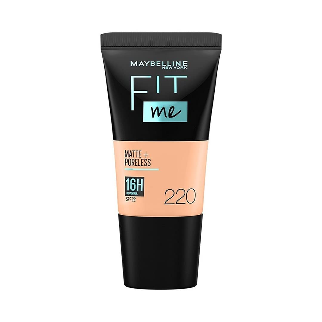 Maybelline Fit Me foundation tube on a white background