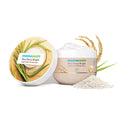 Mamaearth Rice Dewy Bright light gel moisturizer with packaging on a white background