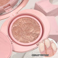 creamy matte makeup foundation dabbing with fingers 