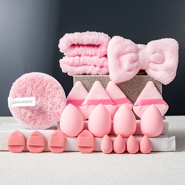 Beauty Blender 20-Piece Set | Gege Bear Makeup Sponges, Latex Free and Super Soft