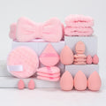 baby pink 20 pieces beauty blender set by gege bear on a white background 
