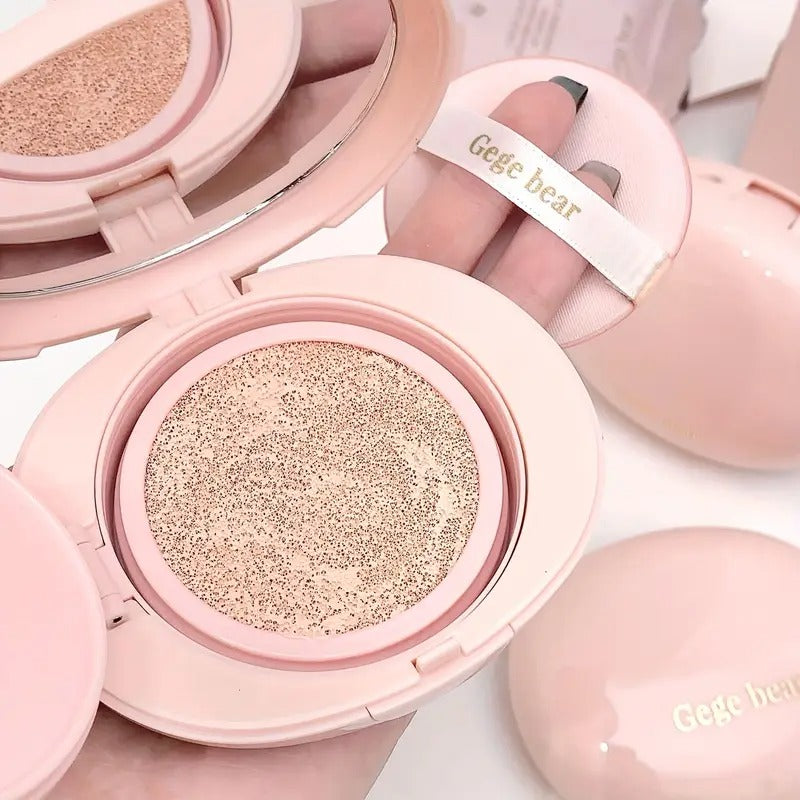 matte foundation  with visible brand name on a white background called gege bear 