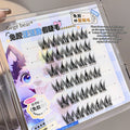 Set of false eyelashes clusteres in a Gege bear branded packaging fox theme 