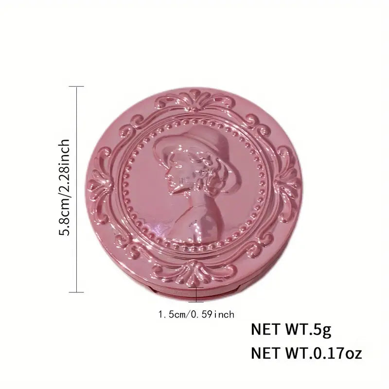 Gege Bear Three-Dimensional 3D Relief Fog Color Powder Blusher Naturally Tender And Delicate Makeup Holding Puff Color Female Rouge Powder Blusher Cream Makeupspice Nepal