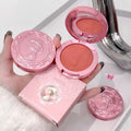 Gege Bear Three-Dimensional 3D Relief Fog Color Powder Blusher Naturally Tender And Delicate Makeup Holding Puff Color Female Rouge Powder Blusher Cream Makeupspice Nepal