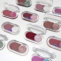 matte blush and shimmer highlighter with branding gege bear visible on a palette case best blush in nepal 