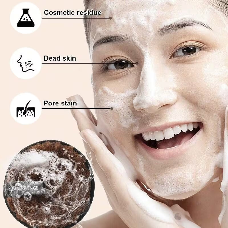brown makeup cleansing pad showing benefits after usage 