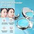 CandyBella oil control compact powder with puff for shine-free makeup touch-ups