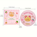 gege bear soft leather light setting powder packaging with dimensions on a white background