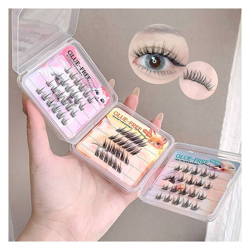 Glue-Free Self Adhesive False Eyelashes — Bird, Mouse & Fox | Natural & Reusable
