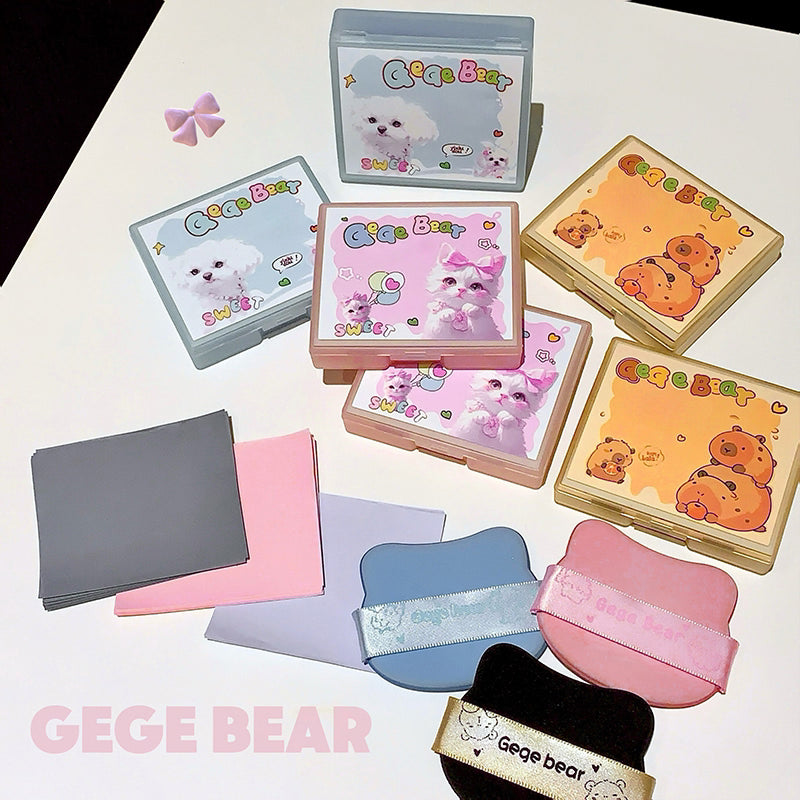 Gege Bear oil absorbing blotting papers for oily skin ultra thin face oil control sheets 100 pcs