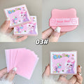 Pink oil blotting sheets for face oily skin Gege Bear ultra thin matte finish papers